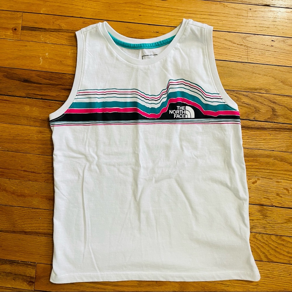 🎉5X HP🎉XL Girls (14/16) The North Face logo top - Never Worn! - Picture 4 of 11